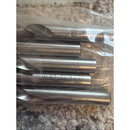 Haas Drill Bits 03-0278 TiN Coated Jobber Drills – Set of 5