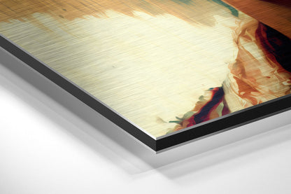 Sage Backdrop Shades Cool Man Brushed Aluminum Dibond Wall Art