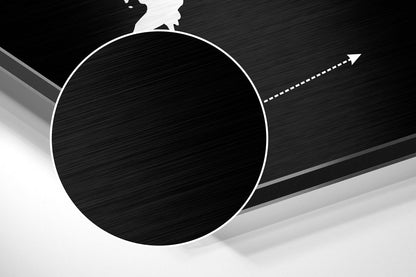 Black Brush Get Shit Done Brushed Aluminum Dibond Wall Art