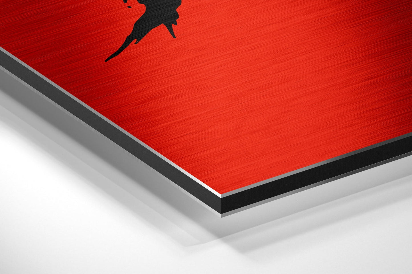 Red Brush Get Shit Done Brushed Aluminum Dibond Wall Art