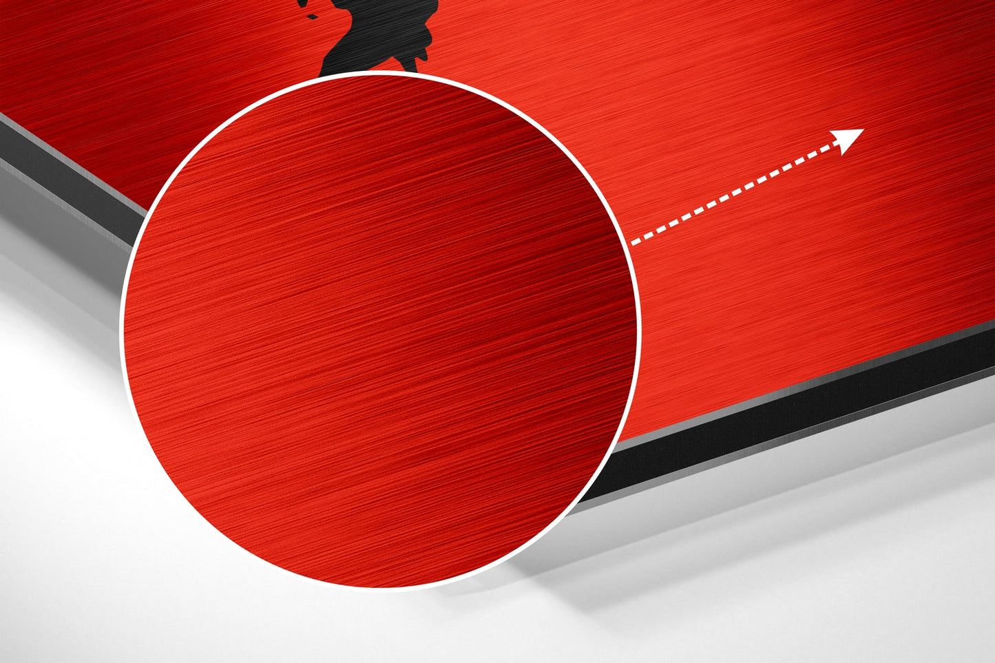 Red Brush Get Shit Done Brushed Aluminum Dibond Wall Art