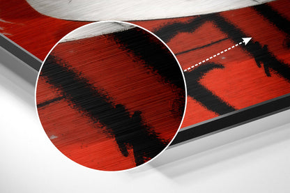 Checkerboard Skate Sneaker Brushed Aluminum Dibond Wall Art