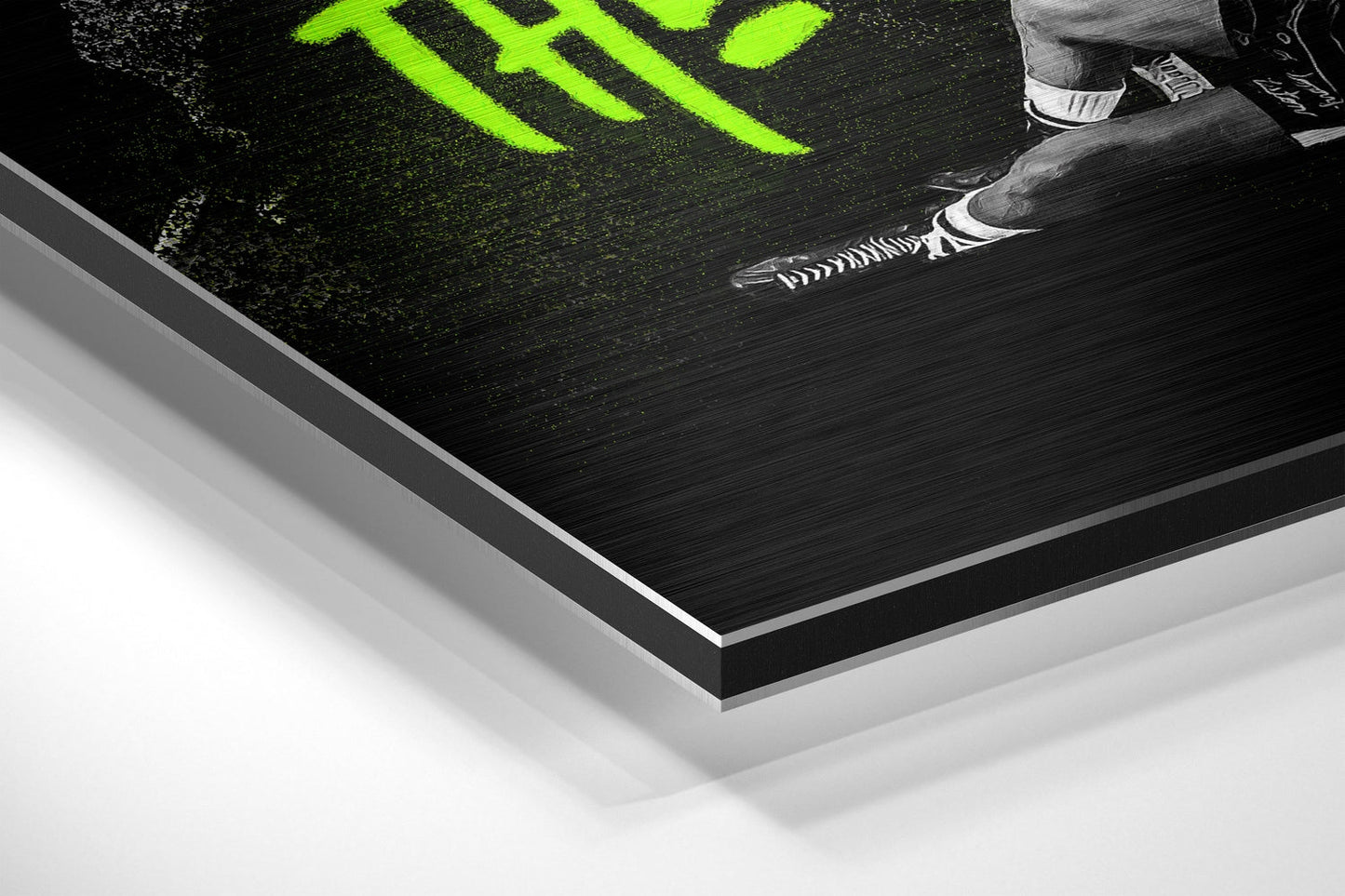 Vintage Boxing Icon Brushed Aluminum Dibond Wall Art