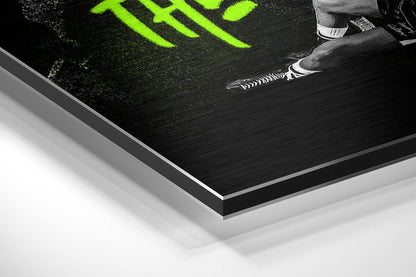 Vintage Boxing Icon Brushed Aluminum Dibond Wall Art