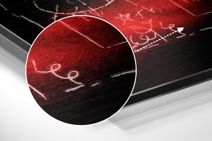 Black Chalk Crown Graffiti Brushed Aluminum Dibond Wall Art