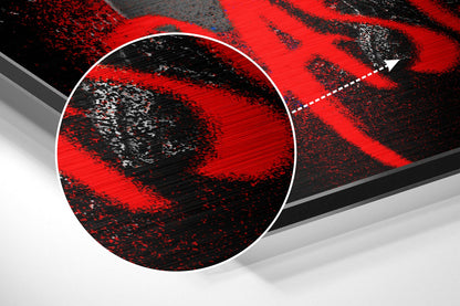 Boxers Red Crown Collage Brushed Aluminum Dibond Wall Art
