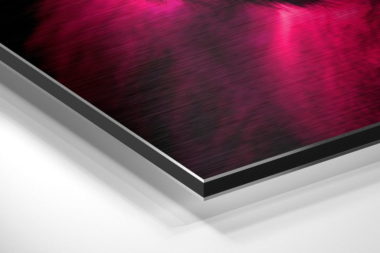Magenta Gorilla in Sunglasses Brushed Aluminum Dibond Wall Art