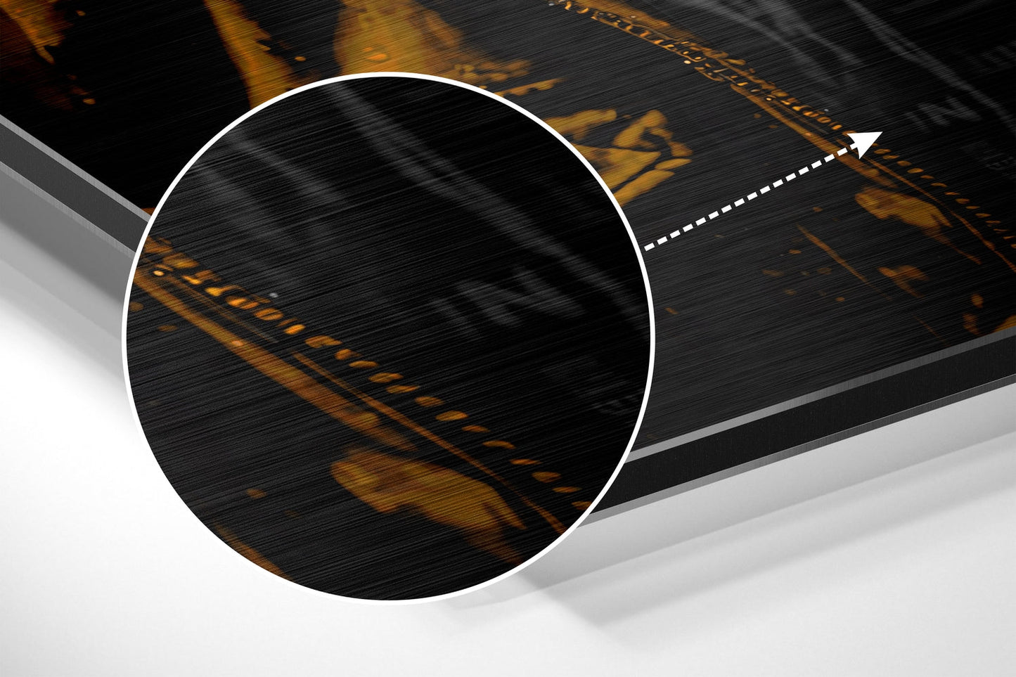 Amber Hoodie Ape Beats Aluminum Brushed Aluminum Dibond Wall Art