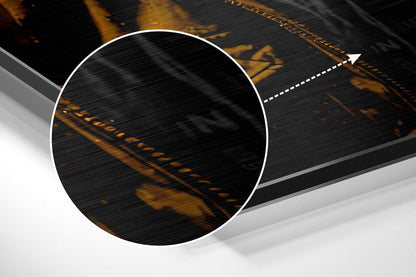Amber Hoodie Ape Beats Aluminum Brushed Aluminum Dibond Wall Art