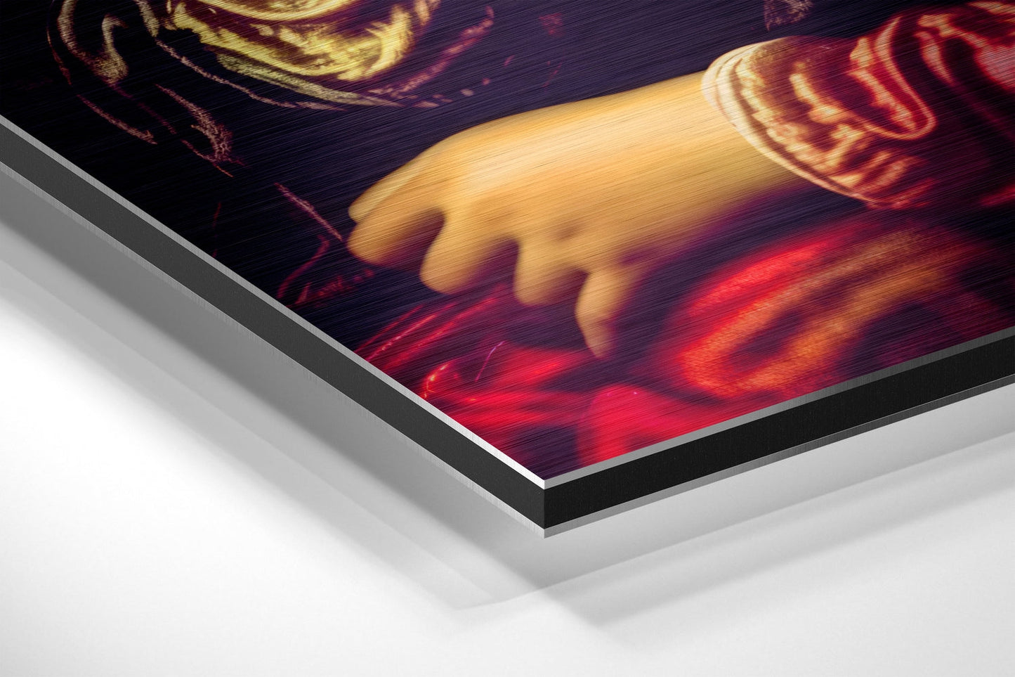 Mona Lisa Vivid Pop Art Landscape Brushed Aluminum Dibond Wall Art