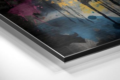 Sunglasses Splatter Blonde Brushed Aluminum Dibond Wall Art