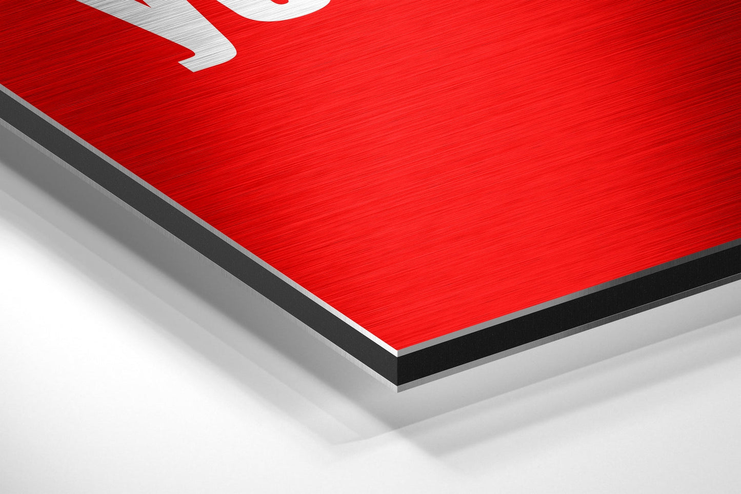 Two Rules for Success Red Quote Brushed Aluminum Dibond Wall Art