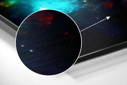 Cosmic Nebula Clouds Brushed Aluminum Dibond Wall Art