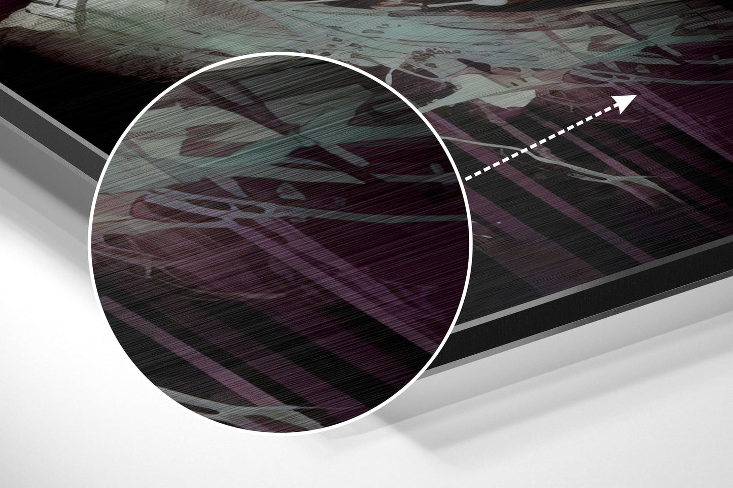 Dripping Paint Graffiti Athlete Brushed Aluminum Dibond Wall Art