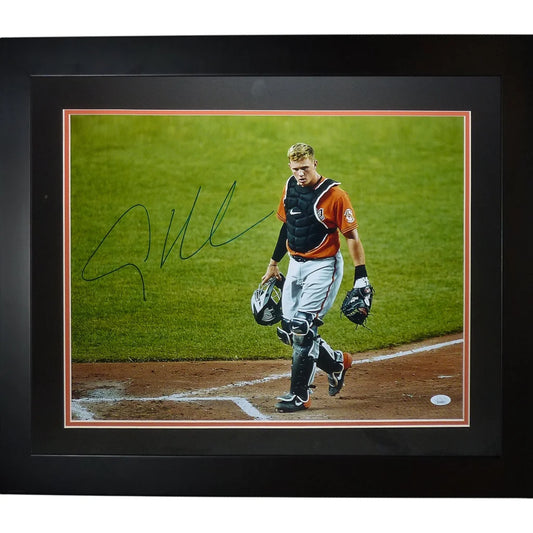 Adley Rutschman autographed Baltimore Orioles framed catcher photo