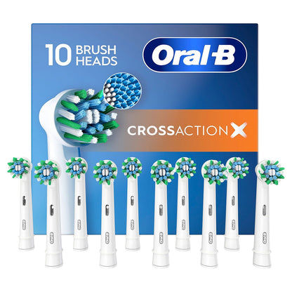2X Oral B Cross Action Replacement Brush Heads XXXL Pack (10 heads)=20