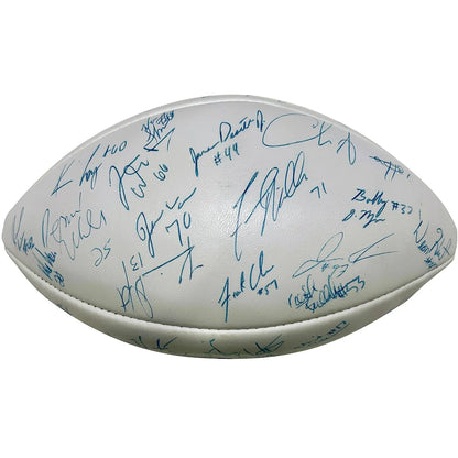 AFC Champions Tennessee Titans autographed white leather football
