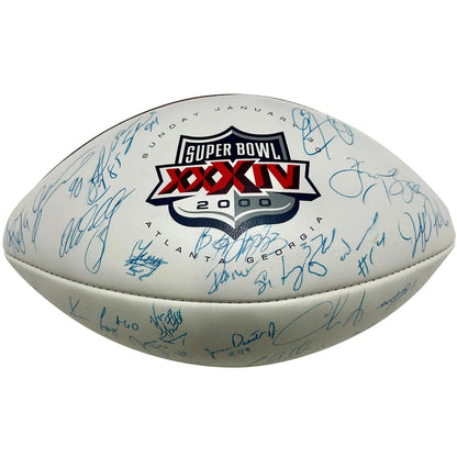 AFC Champions Tennessee Titans autographed 2000 Super Bowl football