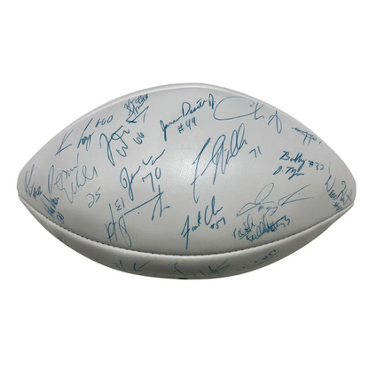 AFC Champions Tennessee Titans autographed white leather football 2000