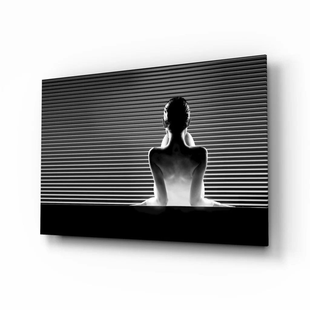 Ballerina Silhouette Canvas Wall Art Black and White Print | Insigneart USA | vintageantiquesgifts.com