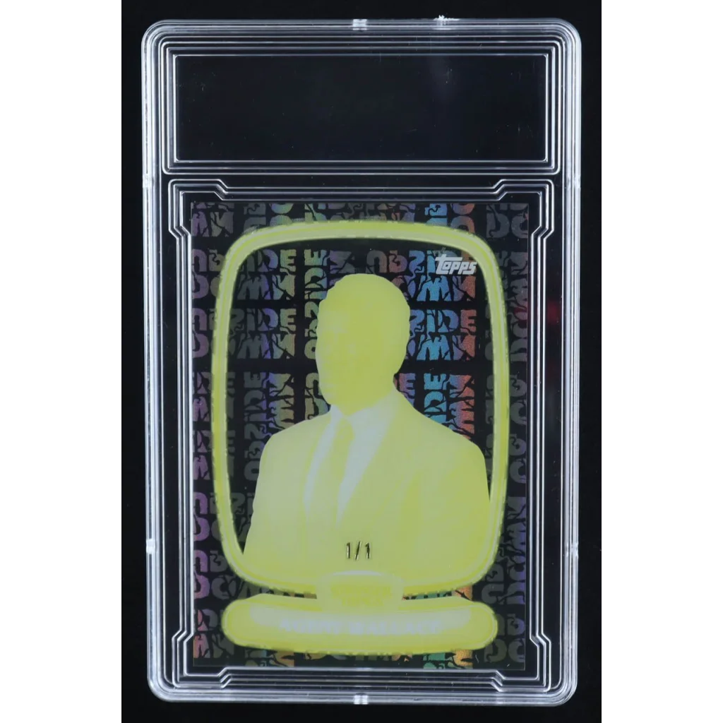 Translucent yellow Agent Wallace 2024 Stranger Things High Tek 1 of 1 in clear slab