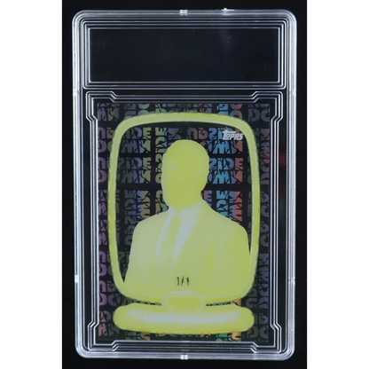 Translucent yellow Agent Wallace 2024 Stranger Things High Tek 1 of 1 in clear slab