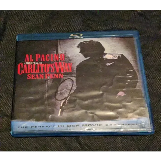 Blu-ray case for Carlito’s Way autographed DVD featuring Al Pacino