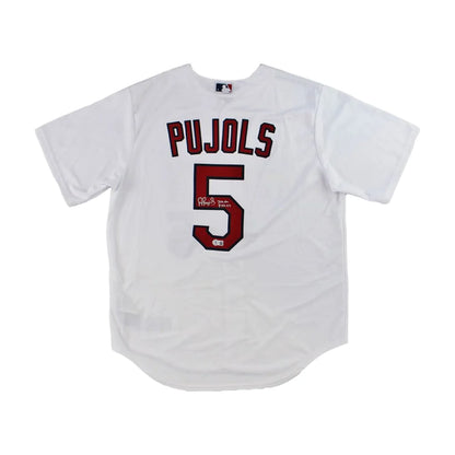 Albert Pujols autographed St Louis Cardinals jersey number 5