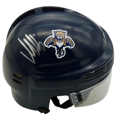 Aleksander Barkov autographed Florida Panthers navy mini hockey helmet