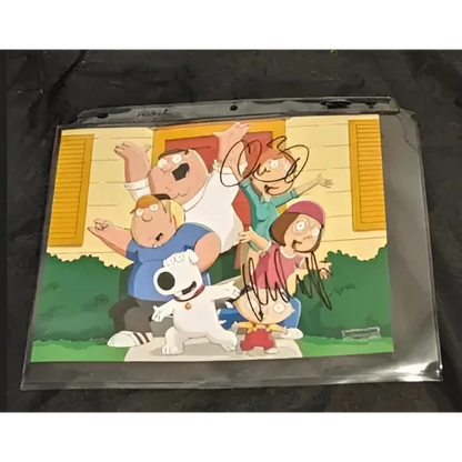 Autographed Family Guy animation cel featuring Alex Borstein and Mila Kunis collectible