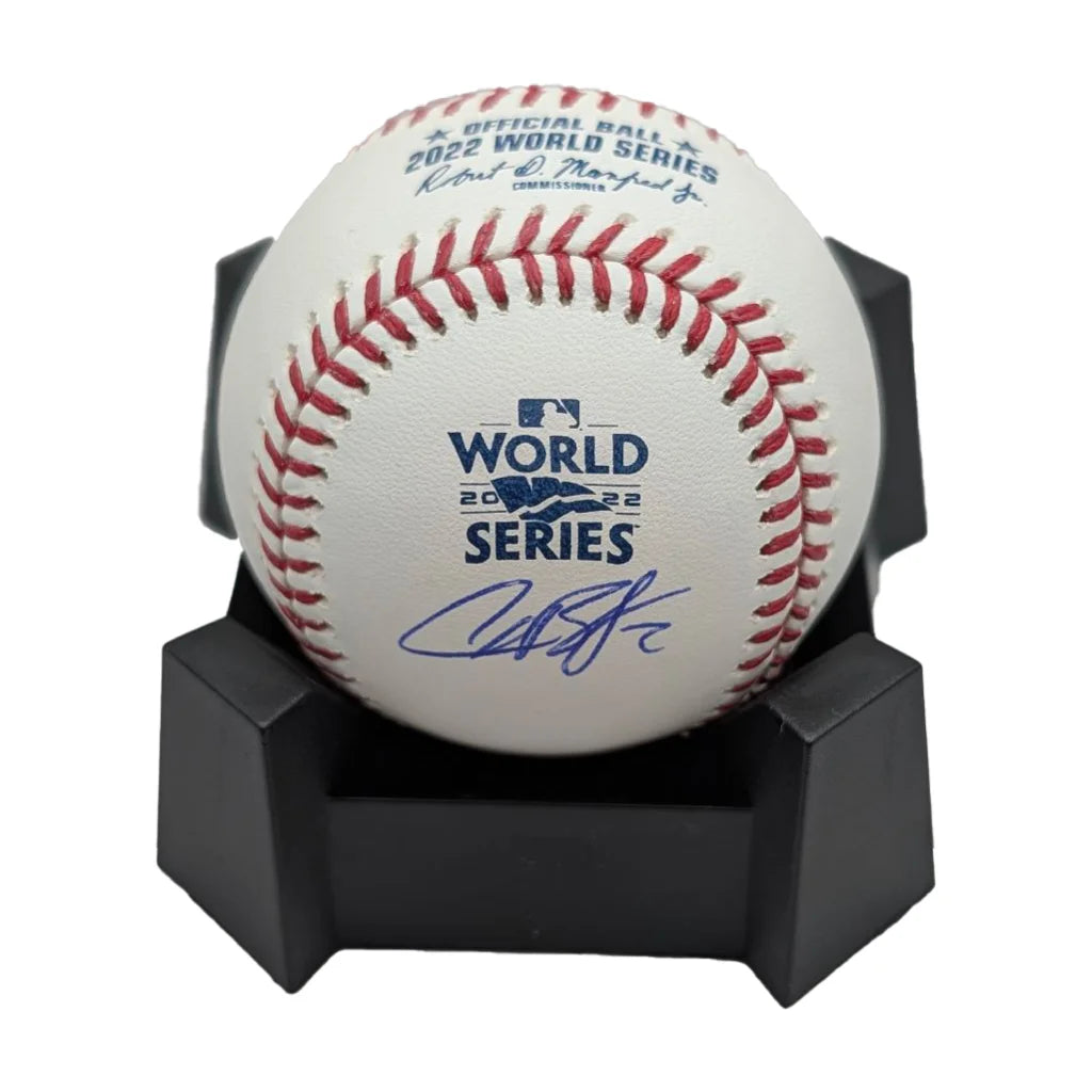 Alex Bregman Signed 2022 World Series Baseball with Stand | Creative Sports | vintageantiquesgifts.com