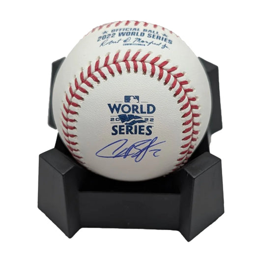 Alex Bregman Signed 2022 World Series Baseball with Stand | Creative Sports | vintageantiquesgifts.com