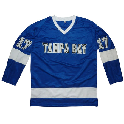 Alex Killorn autographed Tampa Bay blue #17 jersey front view