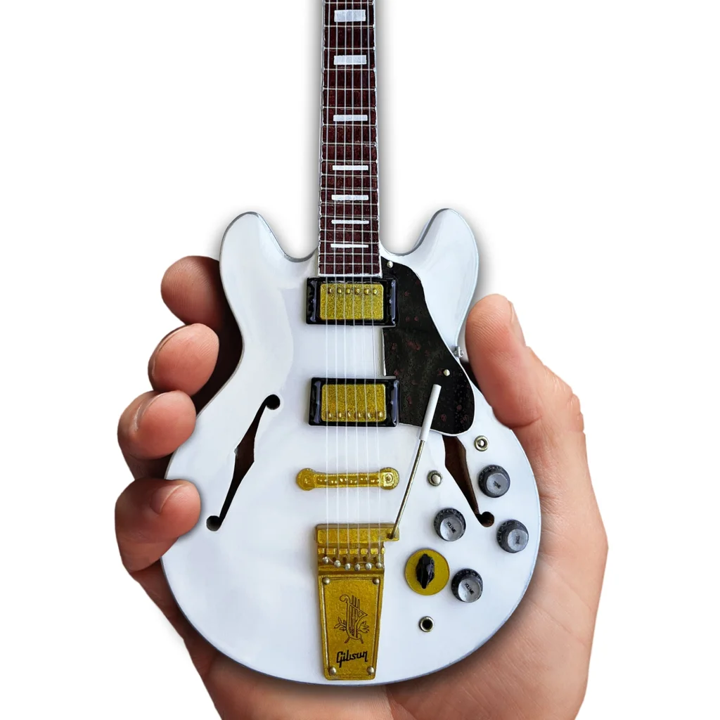 White Alex Lifeson Signature Gibson Les Paul guitar model by Axe Heaven®