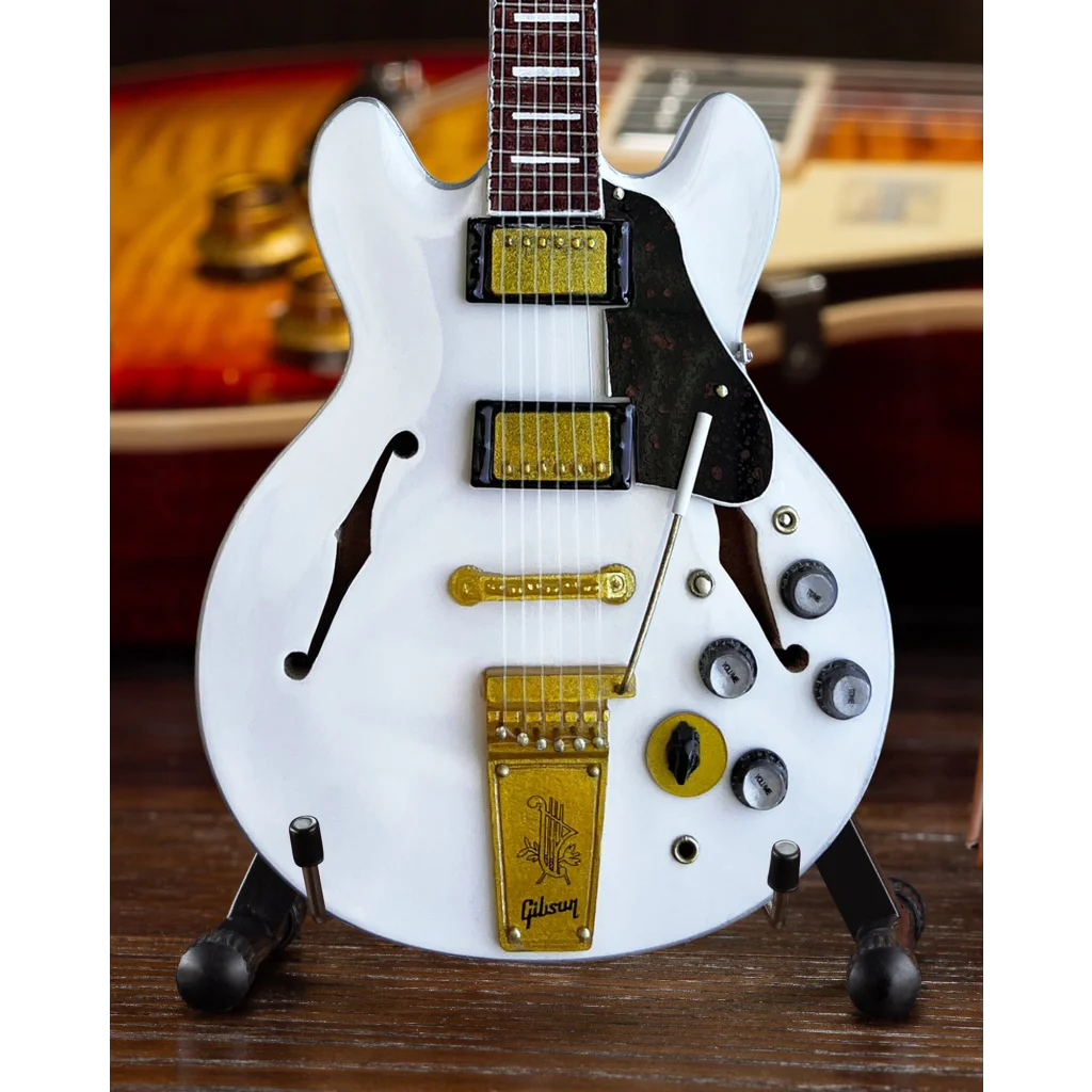 White Gibson ES-350T Alex Lifeson Signature guitar model by Axe Heaven®