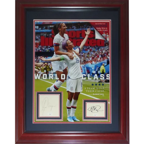 Deluxe framed Sports Illustrated cover with Alex Morgan autographs