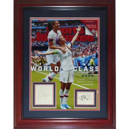 Deluxe framed Sports Illustrated cover with Alex Morgan autographs