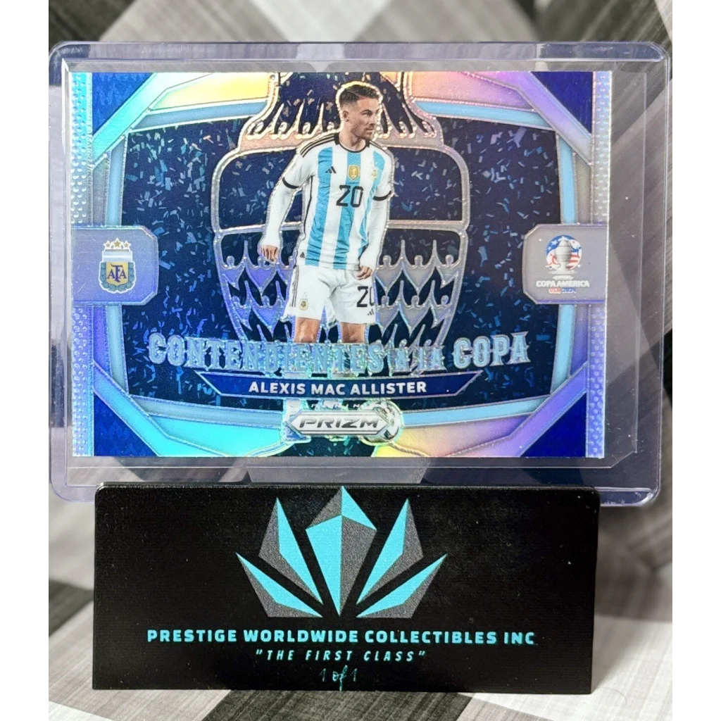 2023 Panini Prizm Copa Alexis Mac Allister card at Prestige Worldwide