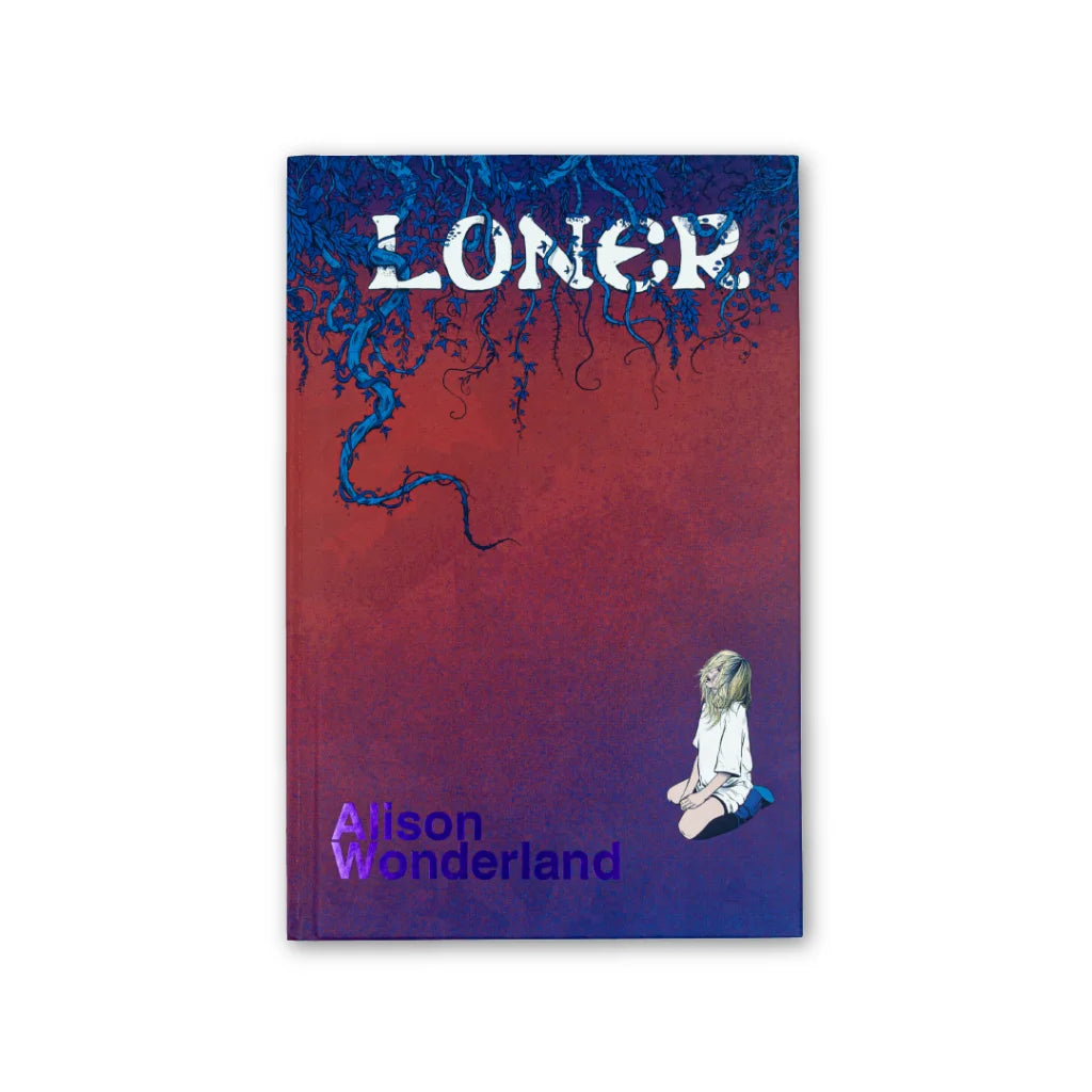 Alison Wonderland Loner album cover art in Standard Hardcover for the graphic novel adventure