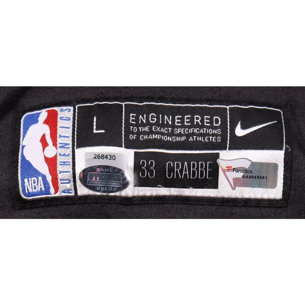 NBA jersey tag with authentication holograms including Steiner LOA and Fanatics hologram