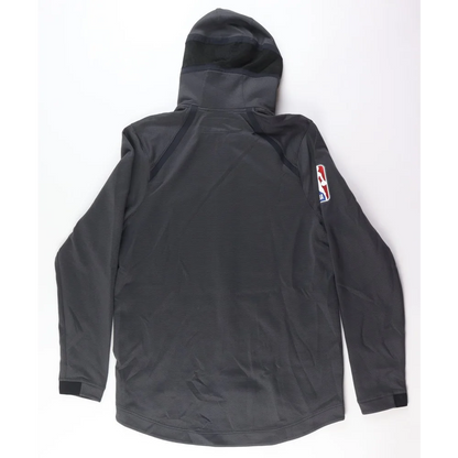 Dark gray Allen Crabbe NBA hoodie with NBA logo patch and Steiner LOA for authenticity