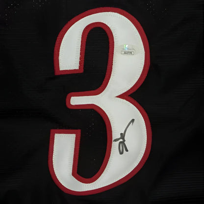 Allen Iverson autographed black Philadelphia #3 jersey with JSA