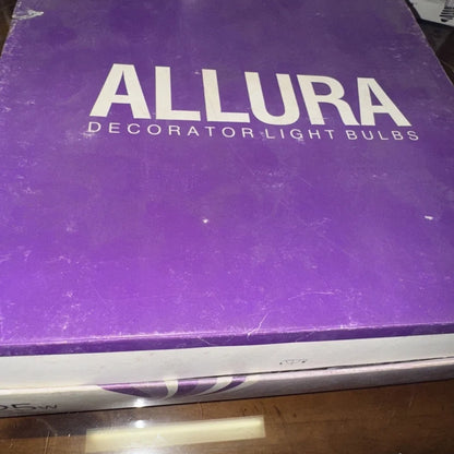 Purple Allura satin white globe light G16 A3925 bulb box of 25