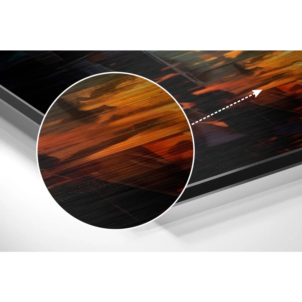 Stunning Brushed Aluminium Dibond Art Print with Vivid Colors | Modern Wall Art Decor | vintageantiquesgifts.com