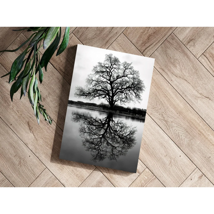 Stunning Tree Reflection Insigne Aluminum Prints | Modern Wall Art Decor | vintageantiquesgifts.com