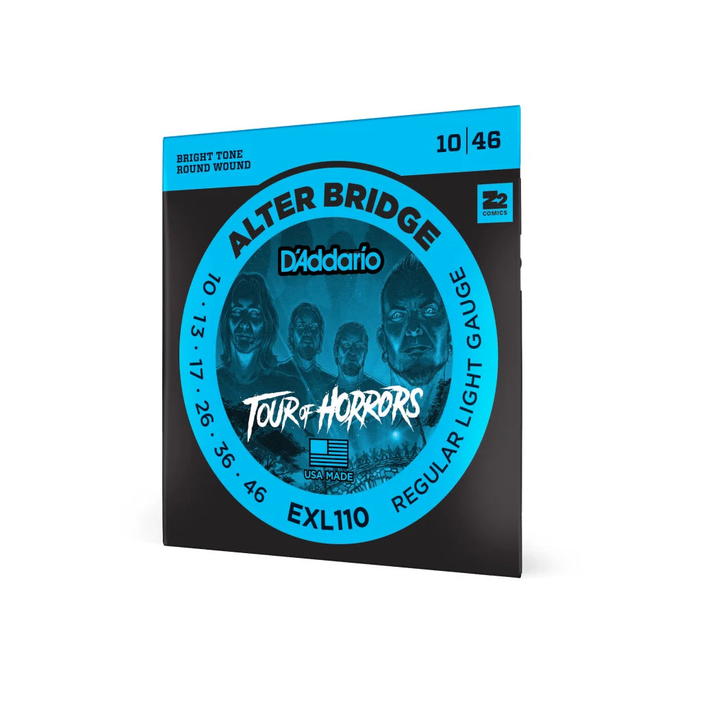 Alter Bridge Tour of Horrors limited edition string set in package with horror theme