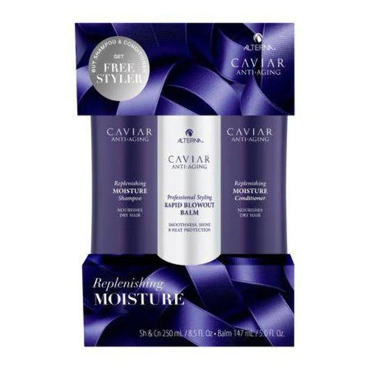 Alterna Caviar anti-aging replenishing moisture set with balm
