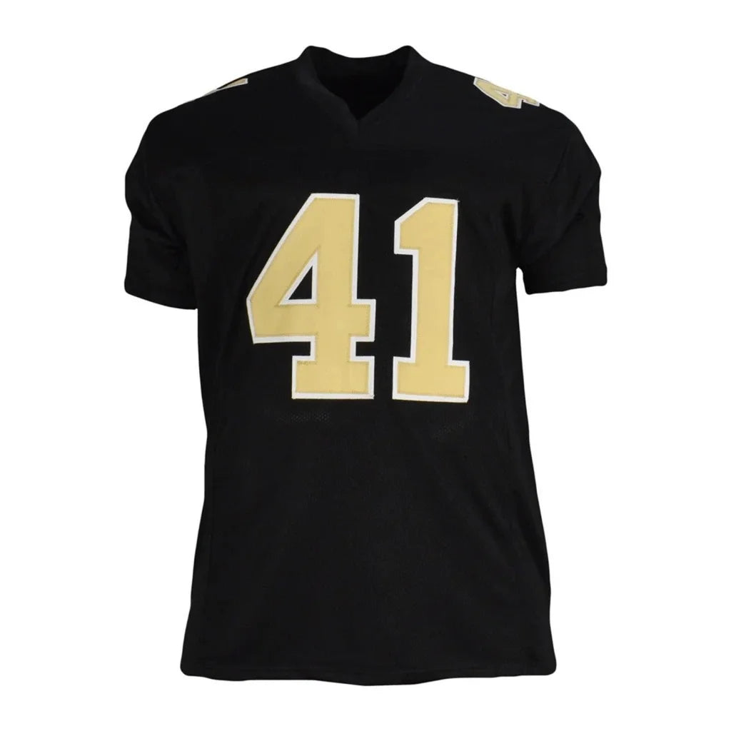 Alvin Kamara autographed custom jersey black and gold number 41