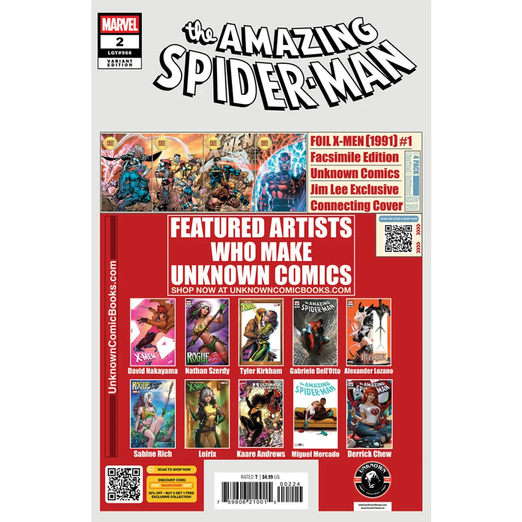 2019 Marvel Comics Amazing Spider-Man #2 David Nakayama Variant Cover comic book