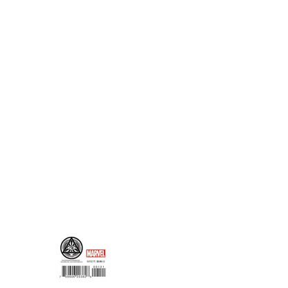 White blank Amazing Spider-Man comic cover with Marvel logo and barcode